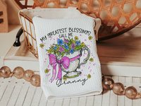 Personalized My Greatest Blessings Granny Throw Pillow