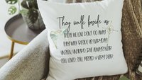 angel wings pillow, memorial pillow, sympathy gift loss of father gift for daughter, bereavement gift loss of mother gift for son, grief