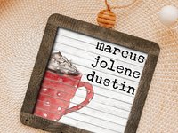 personalized hot chocolate ornament 2025, hot cocoa stocking tags for kids, cute Christmas ornament family name ornament wood, sentimental