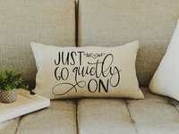 positive affirmations lumbar throw pillows for couch, college dorm decor for girls, inspirational quotes dorm pillows for college girls