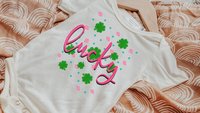 lucky st patricks day outfit for baby, baby girl shamrock outfit for kids, st pattys day coming home outfit baby girl, cute baby girl gifts