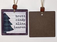 personalized hot chocolate ornament 2025, hot cocoa stocking tags for kids, cute Christmas ornament family name ornament wood, sentimental