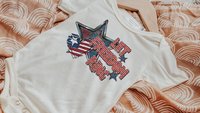 let freedom ring first 4th of July baby outfit, patriotic baby gifts for boys, military dad to be gifts, gender neutral coming home outfit
