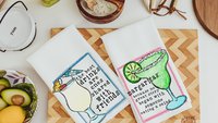 funny kitchen towels, pina colada bar towels, alcohol gifts for women, margarita bar decor, best friend birthday gifts for her, secret Santa