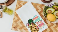 margarita bar towels, beach house gift, sun sand and a drink in my hand pineapple kitchen decor, summer kitchen towels, beach lover gift