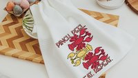 pinch peel eat repeat crawfish kitchen towel, country girl gifts, crawfish boil party decorations, Louisiana gifts, Cajun decor, Southern