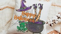 Happy Halloween throw pillows 