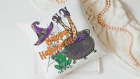 Happy Halloween throw pillows 
