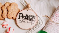 Joy to the world farmhouse Christmas ornament set