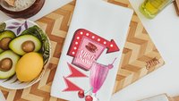 1950s inspired retro kitchen towels for mom, 50s diner decor, cute dish towels for drying dishes, sock hop decor, trendy Mothers day gifts