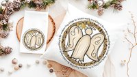 hark the herald angels sing religious Christmas throw pillow for sofa, Christian Christmas gifts for friends, angel Christmas kitchen towels