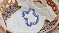 texas wildflower baby outfit girl, Texas state flower bluebonnet baby gifts for girls, Texas baby stuff, floral Texas baby theme clothing