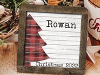 personalized Christmas ornaments family ornament, Christmas gifts for Mom from son, kids name ornaments, grandma gift from granddaughter