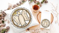 hark the herald angels sing hymn ornament wood, religious Christmas ornaments for grandma, Christian Christmas gift set for Mom, stocking