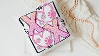 xoxo throw pillow for sofa, pink paw print pillow covers 18 x 18, dog mom gift, dog decor for home, Galentines day gifts for best friend