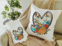 turquoise Aztec throw pillow, southwestern decor for home, unique wedding gifts for couple, new home gift for her, love gifts for girlfriend