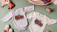 special delivery from the north pole babys first Christmas outfit boy, cute Christmas baby bodysuit, newborn Christmas gifts for infants