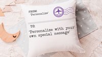 personalized hugged this pillow throw pillows for children, deployed mom deployed dad deployment gifts for kids, military child gift, long