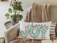 choose joy pillow cover 12x20, lumbar pillow for bed, Christian birthday gifts for women, floral throw pillow cover 12 x 20, godmother gift