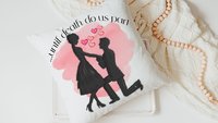 until death do us part wedding throw pillow for bed, unique engagement gifts for couple, bride and groom gifts, romantic throw pillows cover