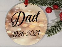 personalized when a cardinal appears memorial ornament for loss of mother, in loving memory bereavement gifts for grandpa, grief gift for