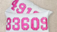 personalized zip code lumbar pillow for bed, college dorm decor for girls, moving away gift for kids, cute throw pillow covers 12 x 20, pre