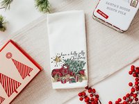 have a holly jolly Christmas throw pillows for couch with insert, farmhouse Christmas gift set for women, red truck Christmas ornaments wood