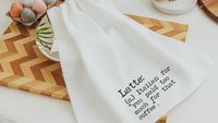 latte coffee kitchen towel funny kitchen hand towels, coffee lover gift for her, coffee bar decor, sarcastic gifts for coworkers, best gifts