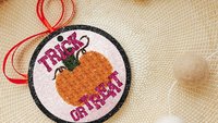 trick or treat Halloween kitchen towels for fall, boo basket stuffers for adults, cute pumpkin hand towels for bathroom, whimsical Halloween