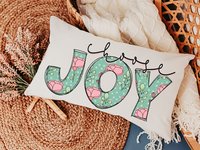 choose joy pillow cover 12x20, lumbar pillow for bed, Christian birthday gifts for women, floral throw pillow cover 12 x 20, godmother gift