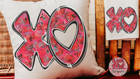 xo valentine throw pillow for bed, cute Valentines wedding gifts for couple, personalized Valentines ornaments for a tree, hugs and kisses