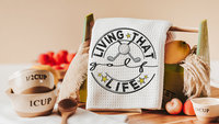 living that sports mom life golf kitchen towels fun golf towels for women, golf gifts for her, lady golfer gifts, golf hand towel, Mothers