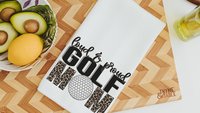 loud and proud golf kitchen towels, golf mom gift, leopard print golf towels for women, step mom Mothers day gift from son, golf hand towel