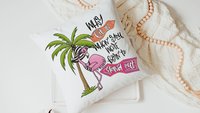 why fit in born to stand out inspirational throw pillow for couch, cute flamingo kitchen towels for gifts, flamingo gifts for her, coastal