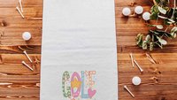 cute golf towel with grommet, golf bag towel for women, golf gifts for her, ball towel, lady golfer gifts, golfer towel, golfing gifts for