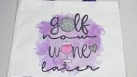 golf tote bag for friends, golf mom Mothers day gifts for golfers, funny golf gifts for her, wine gifts for women, reusable shopping bag