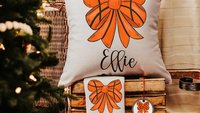 personalized basketball coquette throw pillows for dorm, cute basketball senior night gifts for girls, rally towel with name, basketball car
