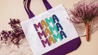mama mama mama tote bags for moms, cute Mothers day gifts for first time moms, Mothering Sunday gifts, eco friendly tote bags for gift, best