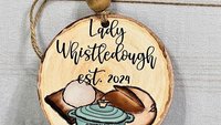 personalized made with love from the kitchen sourdough ornaments, baking gifts for Mom, cute Mothers day gifts for daughter in law, rear
