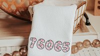 custom zip code pillow 12x20, personalized pastel Halloween lumbar pillow cover, cute Halloween gifts for adults, pink pumpkin lumbar throw