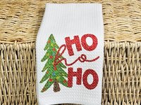 ho ho ho Christmas kitchen towels for holidays, Christmas gift set for women, cute Christmas dish towels for kitchen, Christmas hostess gift