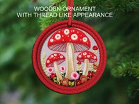 toadstool ornaments for mini tree for all holidays, red mushroom car charms rear view mirror, nature lover gifts, mushroom gifts for her