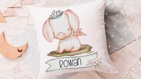 pig princess throw pillows personalized reading nook pillow covers 18 x 18, farm nursery decor girl, cute pig gifts for little girls, name