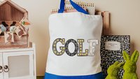 black leopard print cute golf tote bag for vacation, golf mom Mothers day gifts for golfers, golf tournament travel tote for women, golfing