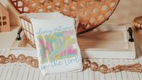 hope in the Lord kitchen towels, religious kitchen decor, faith gifts for her, Bible verse Christian gifts for women inspirational hand