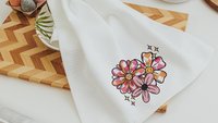 the joy of the Lord is your strength kitchen towels for bridal shower, Christian kitchen finds, faith gifts for her, floral kitchen decor