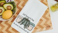 funny sourdough quotes baking kitchen towels for bridal shower, keeps plants alive plant mom gifts, sourdough kitchen decor, bread baker