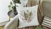 lily of the valley throw pillows for couch floral kitchen towels for Spring, best gifts for her, May birthday gifts for mom, white hawthorn