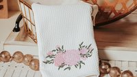 pink carnation throw pillows for bedroom, January birth flower hand towels for besties, January birthday gifts for her, floral decorative