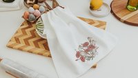 carnation flower hand towels for bathroom, January birth flower gift for friend birthday gifts for her, snowdrop flower kitchen towels, 1st
